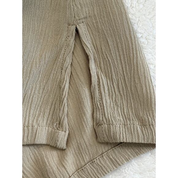 SOFT‎ SURROUNDINGS Women's Gold Drapey Gauze Pull-On High Waist Pants Sz M EUC - Picture 6 of 11